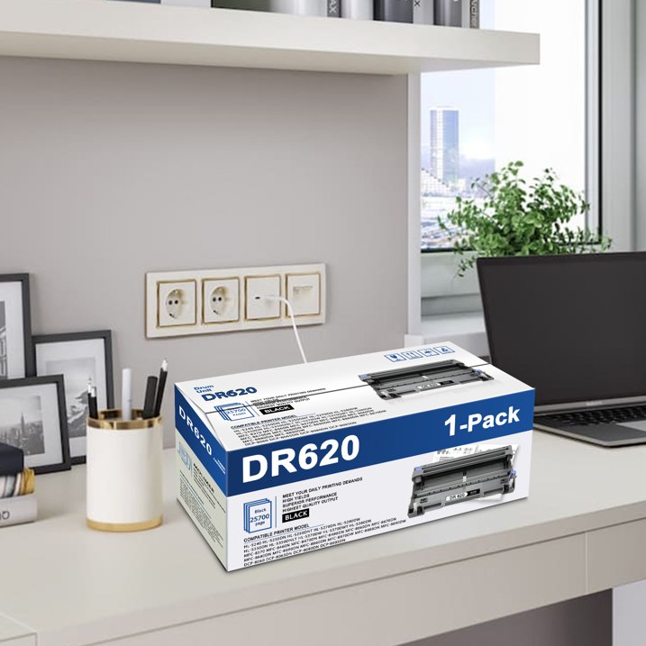 DR620 Drum Unit Compatible for Brother DR620 for HL-5370DWT Printer (1 Pack Black Drum Unit)