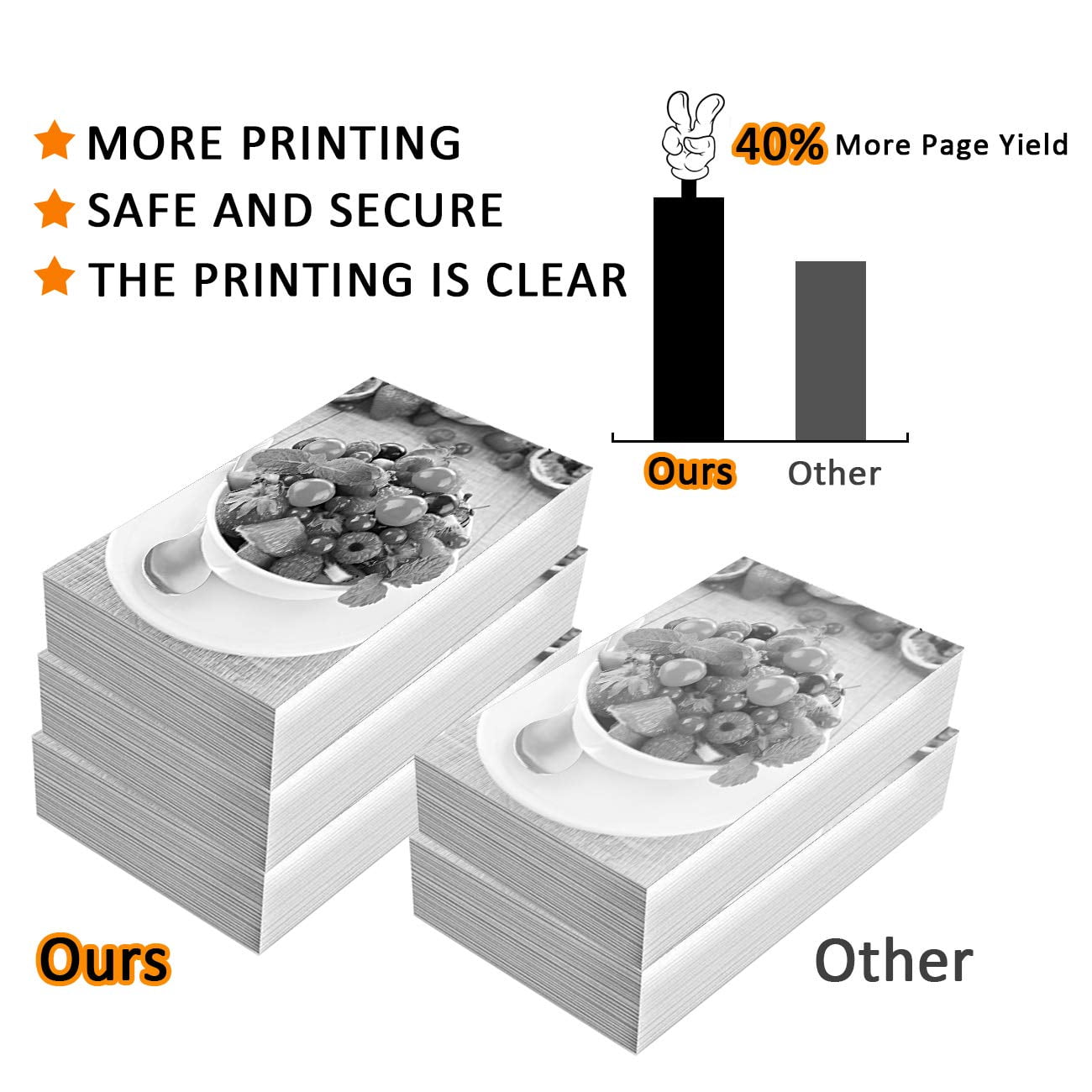 1-Black F166500 Toner Cartridge Replacement for Canon F166500 Printers.