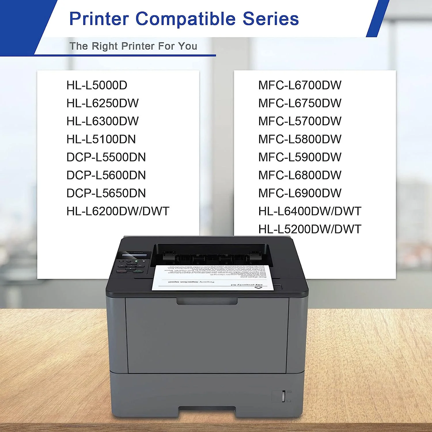 TN850 Toner Cartridge Replacement for Brother TN850 Toner Compatible for HL-L5000D Printer (2-Pack)