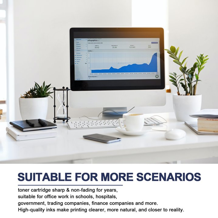 TN850 Toner Cartridge Black 2 Pack Replacement for Brother TN850 for Brother HL-L6200DW Printer