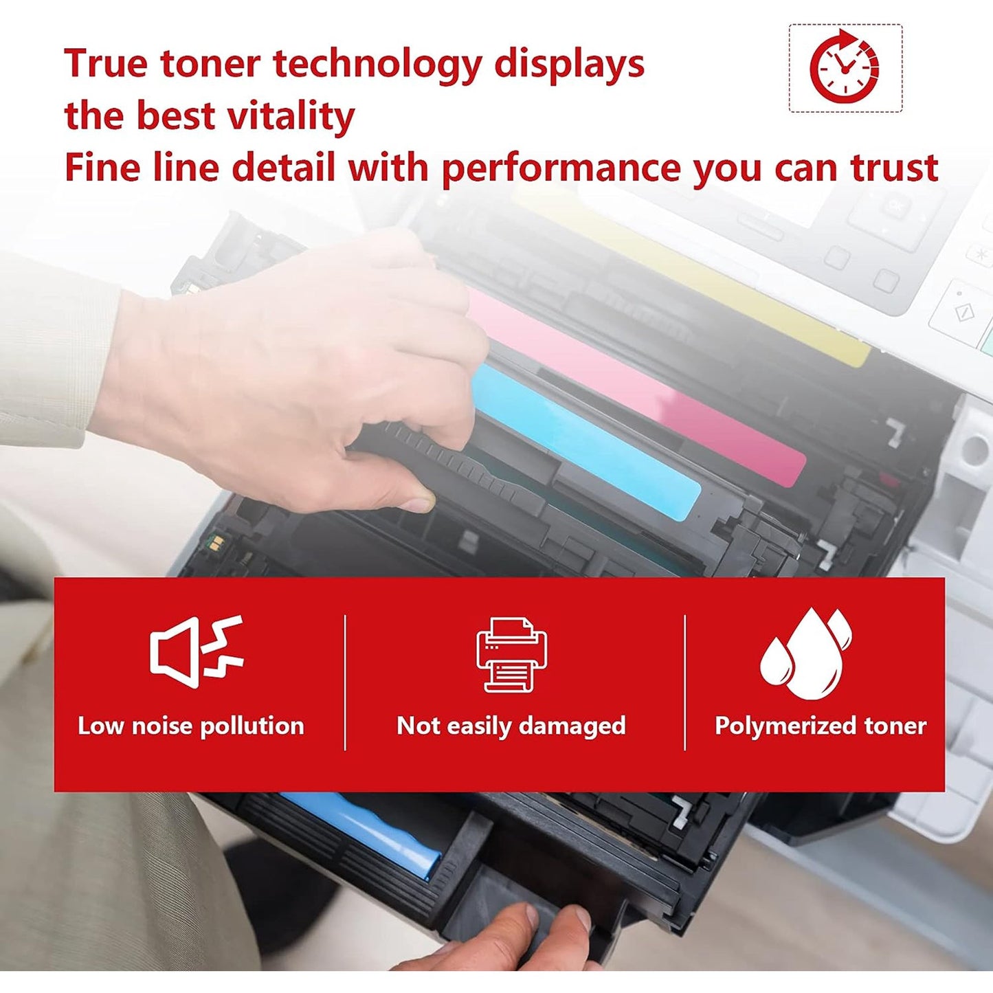 046 Toner Cartridge (1-Pack, Black) 046 Toner Replacement for Canon 046 Toner Color Image Class LBP654Cdw MF735Cdw MF731Cdw MF733Cdw Printer