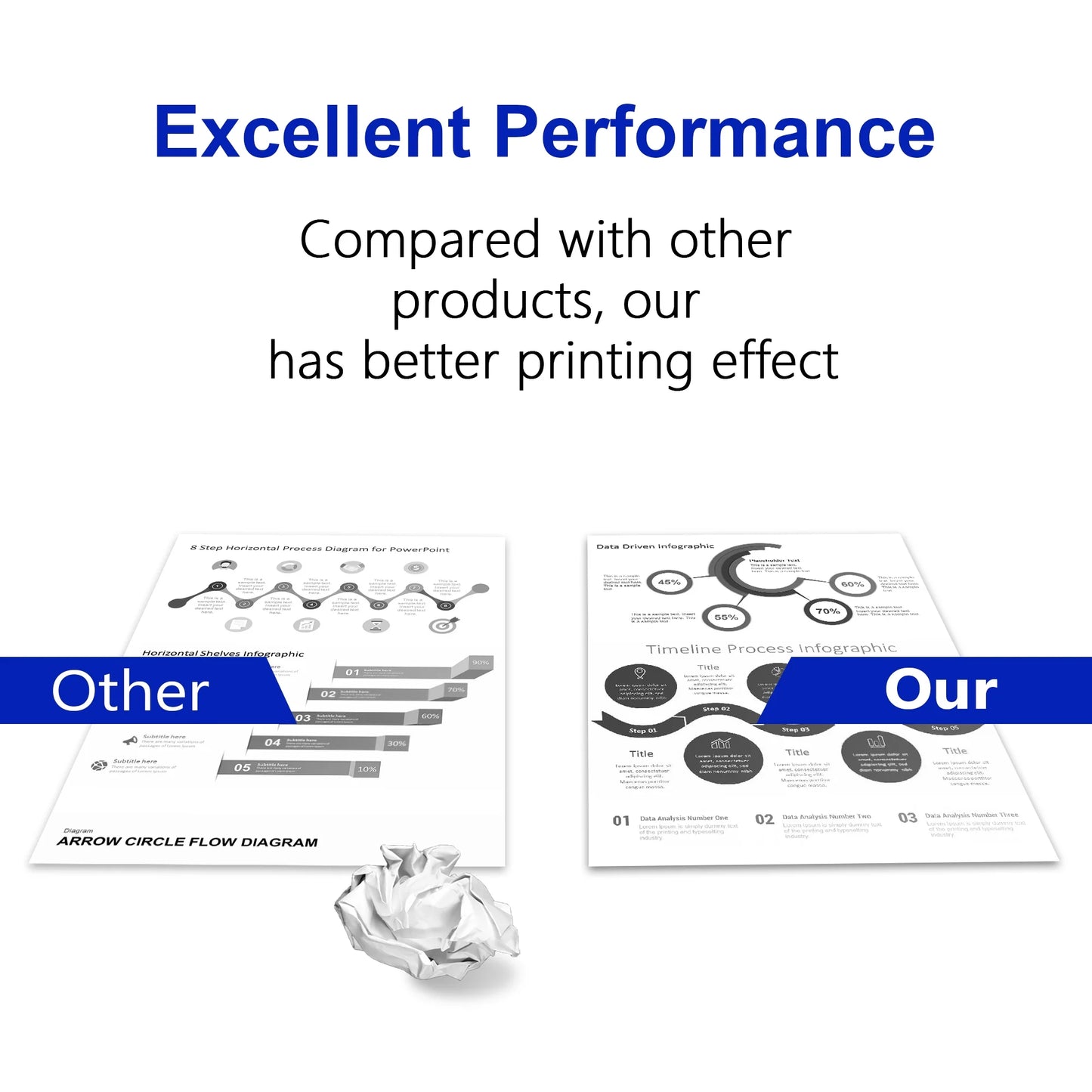TN-570 Black Toner Cartridge Compatible with Brother TN570 for DCP-8040 DCP-8040D Printers