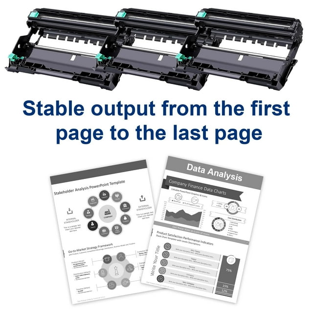 DR730 DR 730 Drum Unit 2-Pack Black (NO Toner) Replacement for Brother DR730 DR 730 Drum Unit MFC-L2710DW HL-L2370DWXL DCP-L2550DW Printer