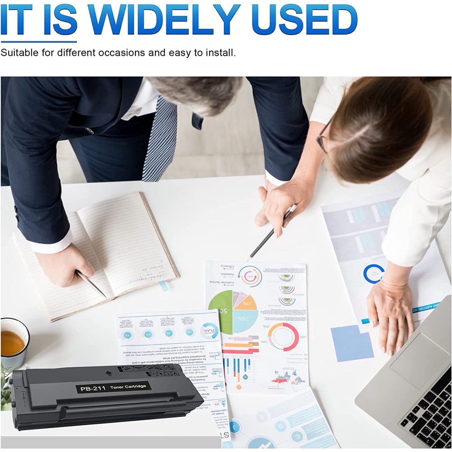 PB-211 Toner Cartridge: High Yield 1 Pack Black Compatible for Pantum Replacement for P2500W P2502W M6550NW Printers