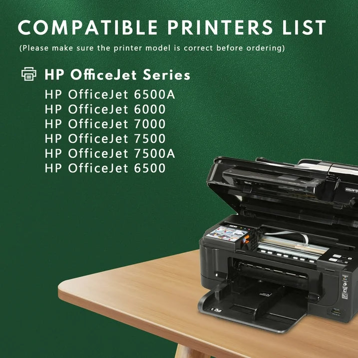 920 Ink Compatible for HP 920XL Ink Cartridge for OfficeJet 6500 Printer (Black Cyan Magenta Yellow）