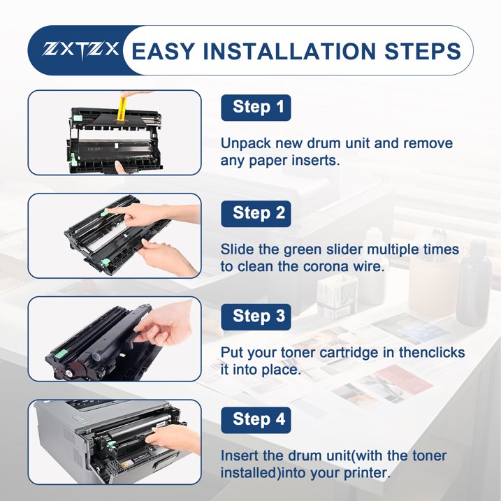 DR830 Drum Unit Replacement for Brother DR-830 TN830 for HL-L2405W HL-L2400D HL-L2460DW HL-L2465DW HL-L2480DW DCP-L2640DW MFC-L2820DWXL Printer