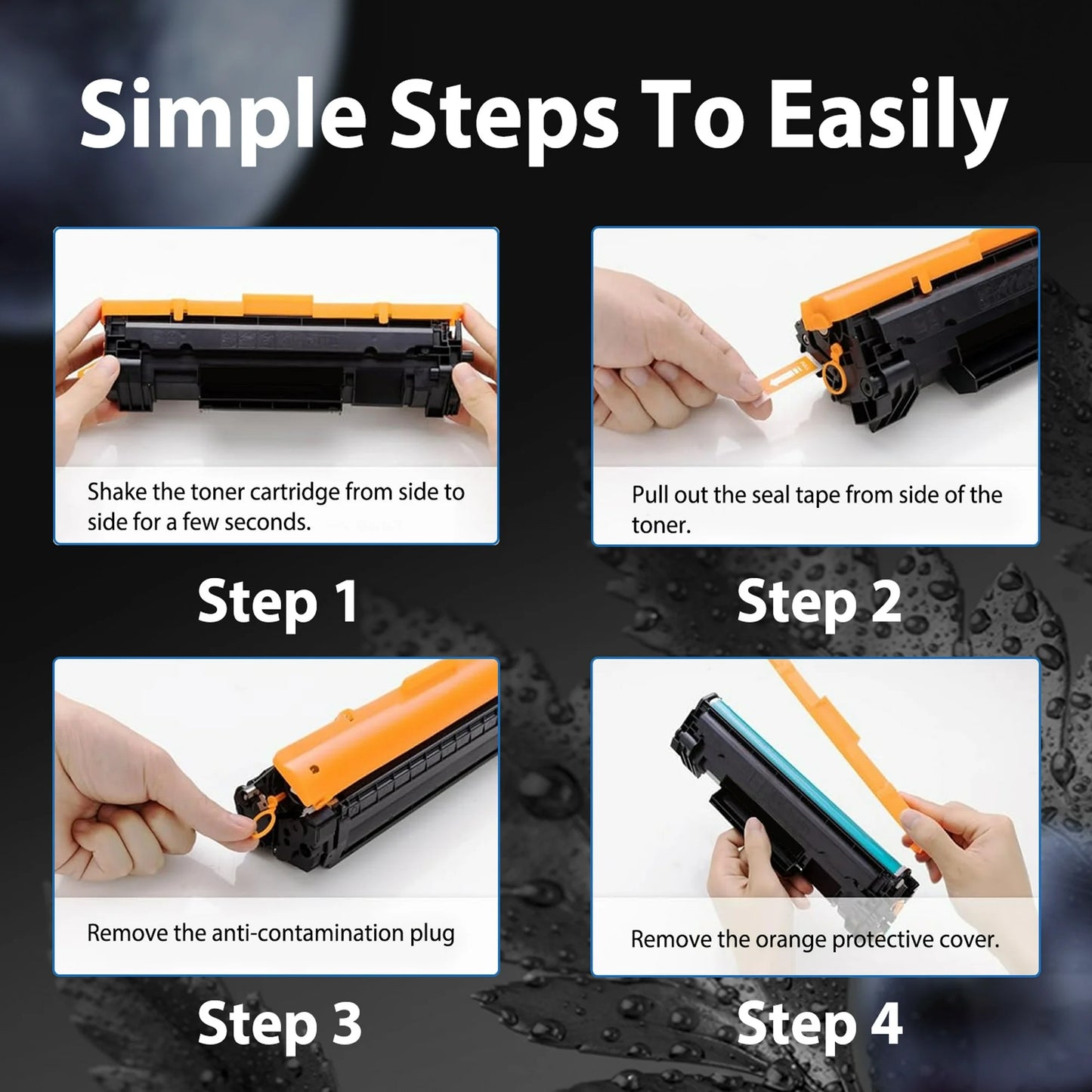 131A Toner Cartridge for Compatible HP 131A Combo Pack Toner Cartridges HP LaserJet Pro 200 color M251nw Printer (4-Pack)