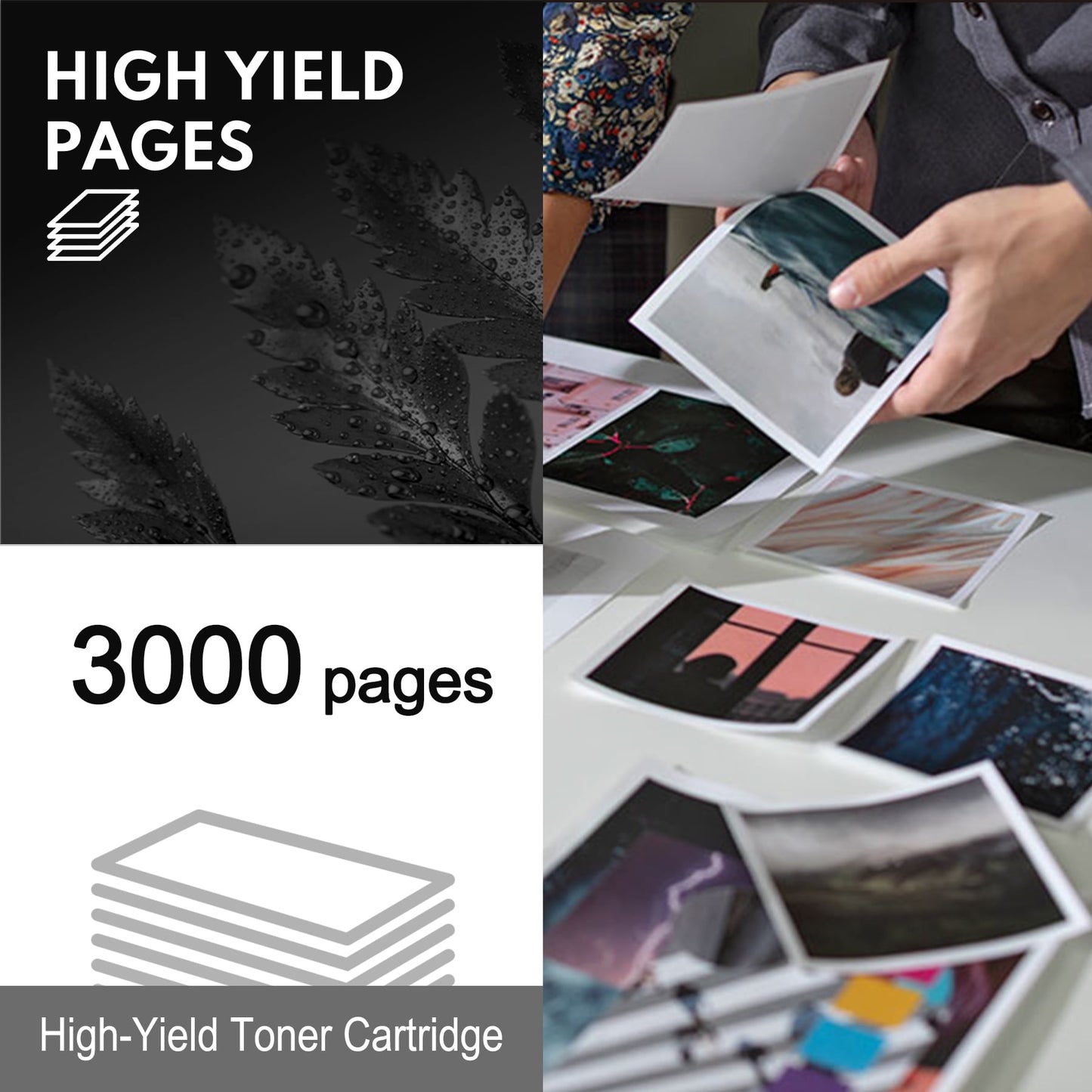 4-Pack TN760 Black Toner Cartridge Compatible for Brother TN-760 TN760 TN730 TN-730 HL-L2350DW DCP-L2550DW