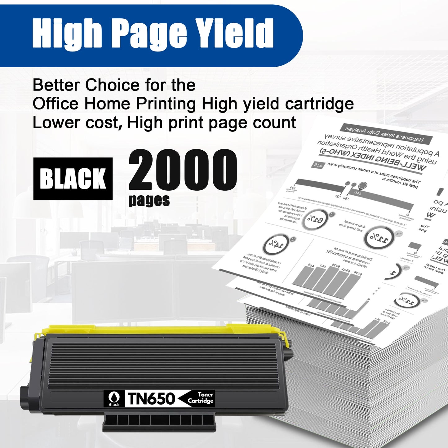 (1 Pack, Black) TN-730 TN 730 High Yield Toner Cartridge TN730 Replacement for Brother MFC-L2710DW HL-L2395DW HL-L2350DW HL-L2370DW Printer, Page Yield Up to 1,700 Pages