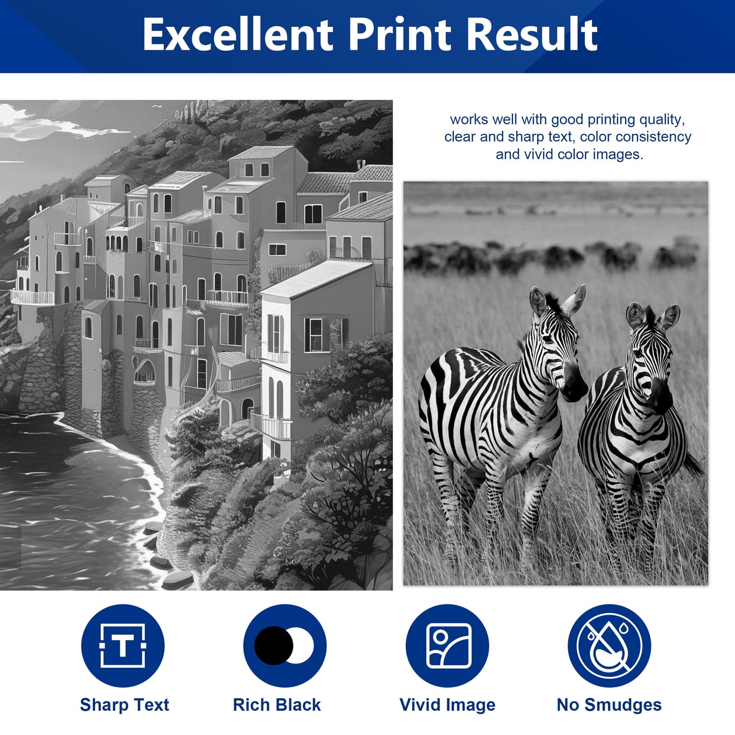 TN730/TN760 Toner Cartridge Replacement for Brother TN760 TN730 Toner for MFC-L2710DW MFC-L2750DW HL-L2350DW HL-L2370DW HL-L2395DW HL-L2390DW DCP-L2550DW Printer (Black, 2-Pack)