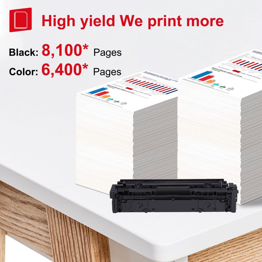 055H Toner Cartridge High Yield 4 Pack-BK/C/M/Y Replacement for Canon 055H ImageCLASS MF741Cdw MF743Cdw MF745Cdw MF746Cdw LBP664Cdw Printer