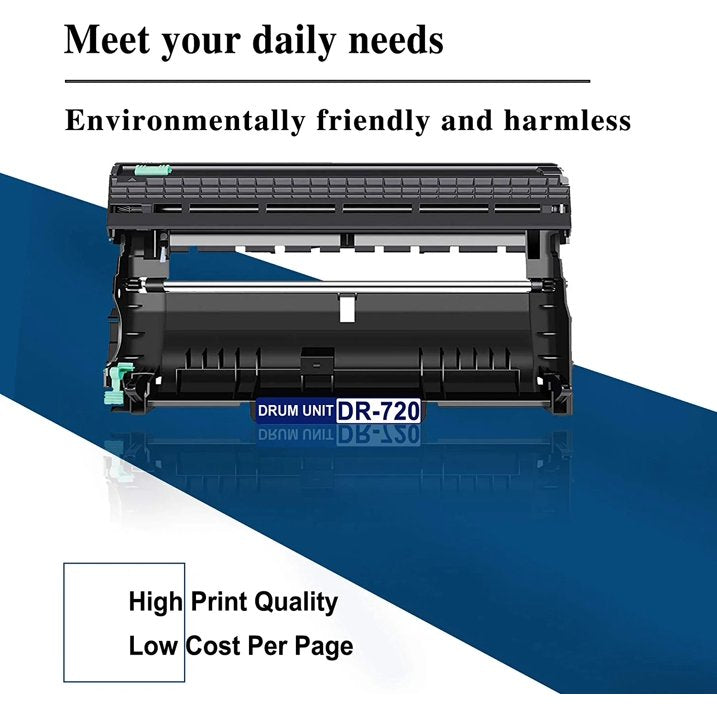 DR720 Black Drum Unit Replacement for Brother DR720 Drum Unit Compatible for hl-5440D Printer (1PK).