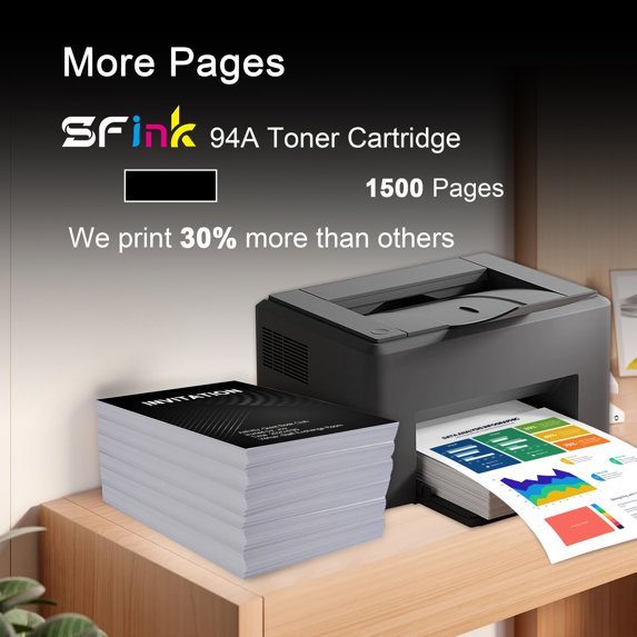 94A CF294A Toner Cartridge 1-Pack Black High Yield Compatible for HP94A 94X CF294X for LaserJet Pro M118dw MFP M148dw M148fdw M149 Printer