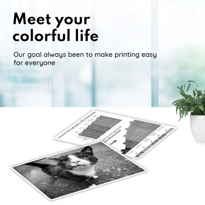 62XL Ink Cartridge Compatible for HP 62 Black Ink Cartridge for Envy 5660 7640 Printer