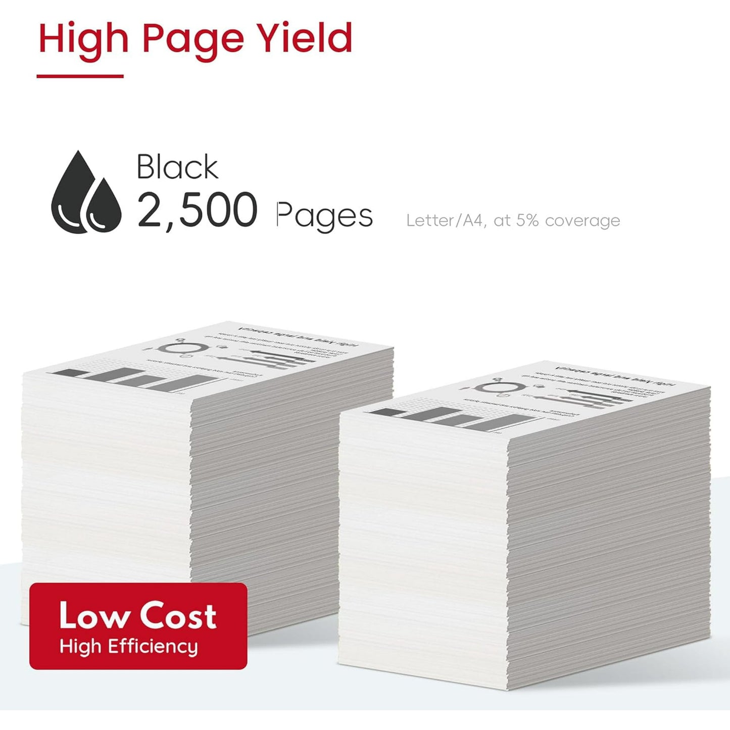 CRG-128 128 High Yield Toner Cartridge 2-Pack Replacement for Canon 128 3500B001 ImageCLASS MF4770n MF4450 MF4880dw MF4570dw MF4700 MF4800 D530 D550 FAXPHONE L100 Printer