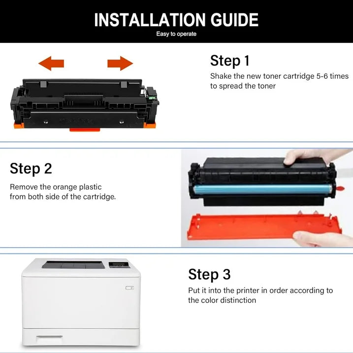 410X High-Yield Toner Cartridges Compatible for HP 410X 410A CF410X CF411X CF413X CF412X CF410A Toner Cartridges Pro MFP M477fnw M477fdw M452dn M477 M452 (5 Pack,2 Black/1 Cyan/1 Magenta /1 Yellow)