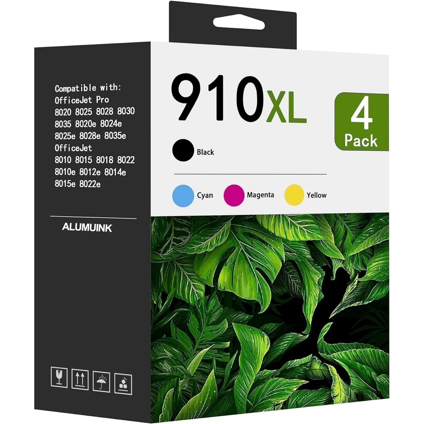 910XL 910 XL Ink Cartridges 910XL Ink Combo Pack Compatible for HP 910 Ink Cartridge for HP OfficeJet 8022e 8020 Pro 8015e 8028e Printers (4 Pack)