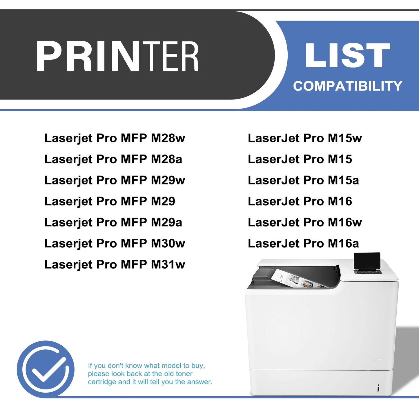 48A CF248A Compatible for HP 48A CF248A Toner Cartridge for LaserJet Pro M15 M16 MFP M28w Printer