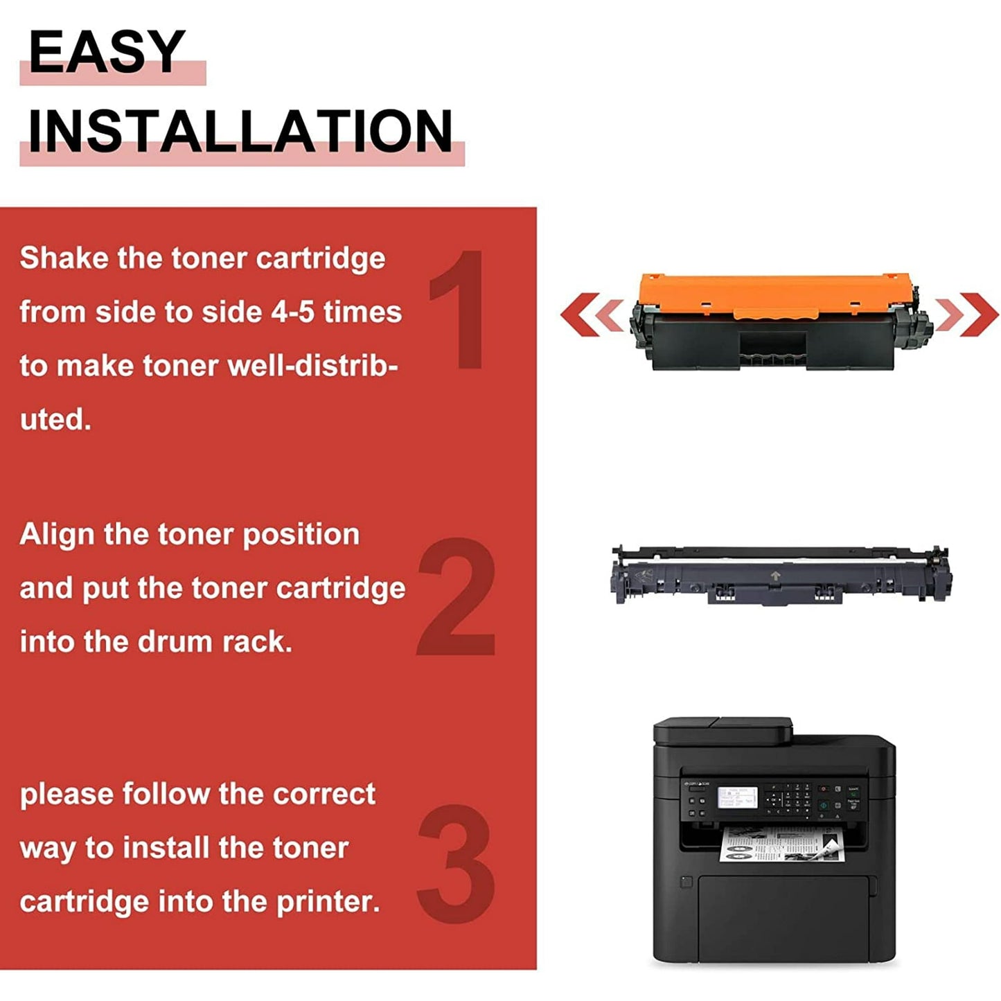 2-Pack 051 Drum Unit Black 051 Drum Unit Replacement for Canon imageCLASS MF264dw MF267dw MF269dw LBP162dw Printer