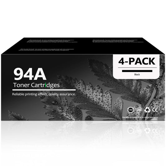 94A Toner Cartridge Compatible for 94A Black Toner Cartridge Laserjet Pro MFP M148dw M148fdw M149 Printer (4-Pack)