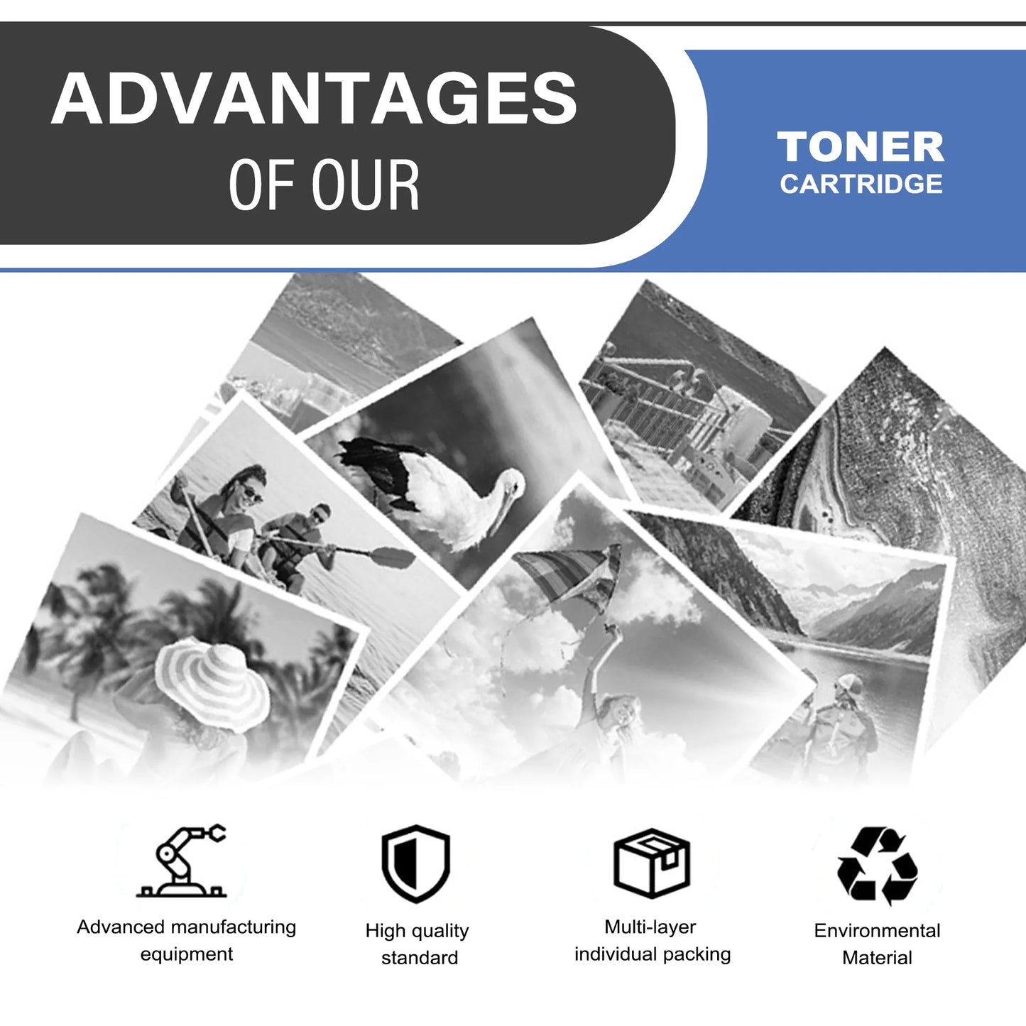 83A CF283A Toner Cartridge Black 3-Pack Compatible for HP 83A CF283A Toner Cartridges for Laser Pro M201, Laser Pro MFP M125, M127, M225 Series Printer