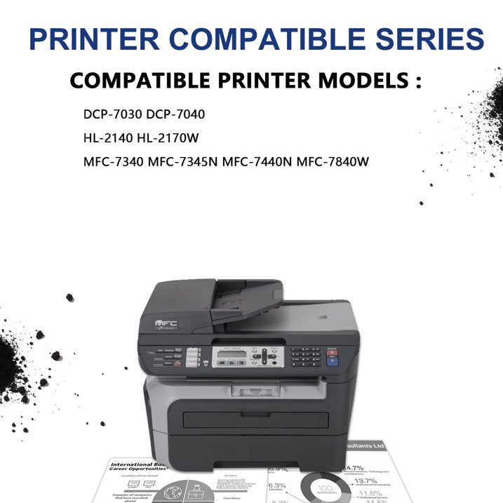 TN330 Toner for Brother TN330 Toner Cartridge High Yield Printer 2 Pack