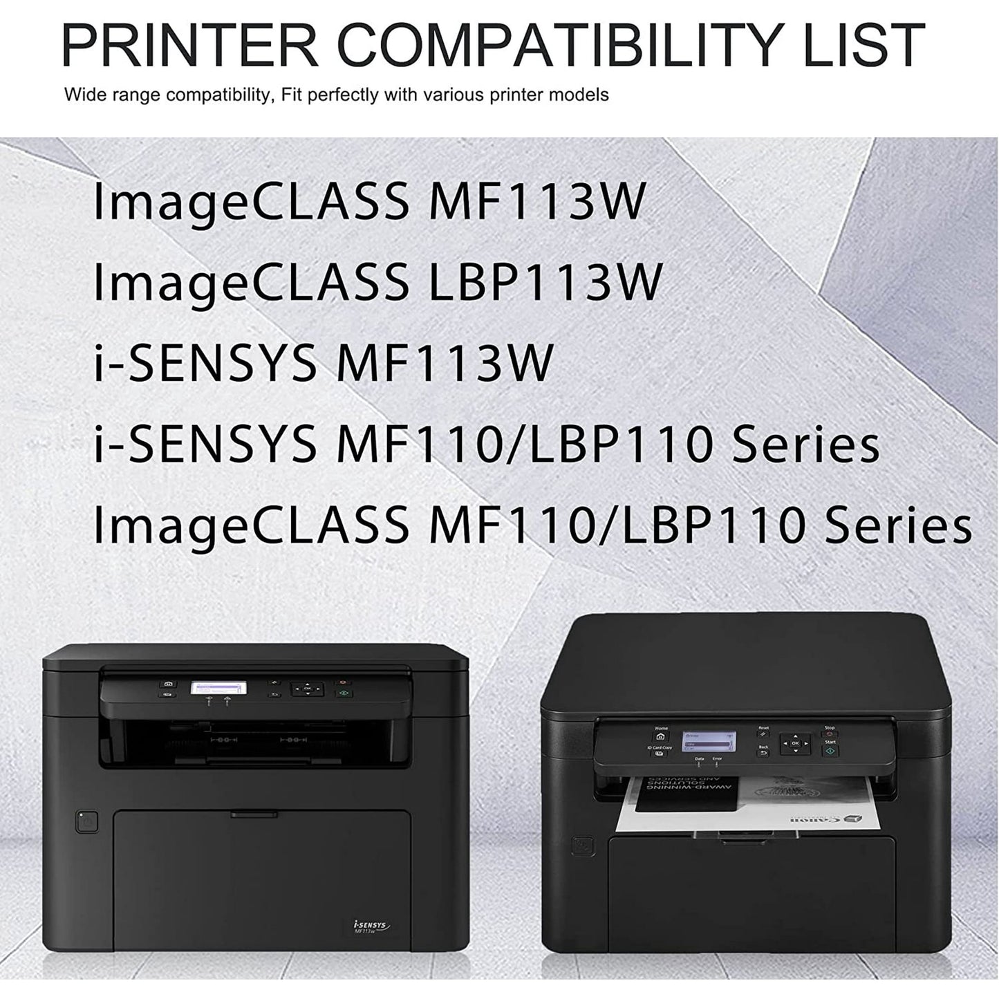 1-Pack 047 Black Toner Cartridge Compatible for Canon MF113W LBP113W MF110/LBP110 Series Printers Toner Cartridge