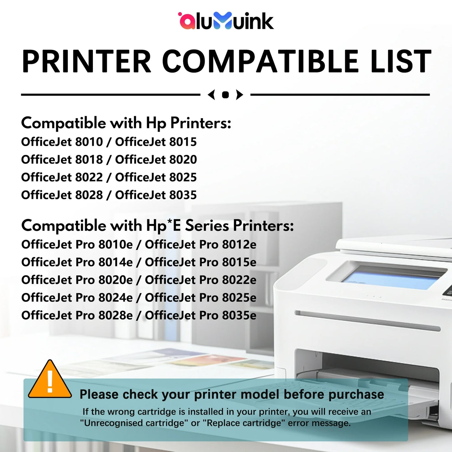 910 Ink Cartridge Black Compatible for HP 910 XL Ink Cartridges 8030 8025e 8010 8035 Printers Ink (1-Pack)