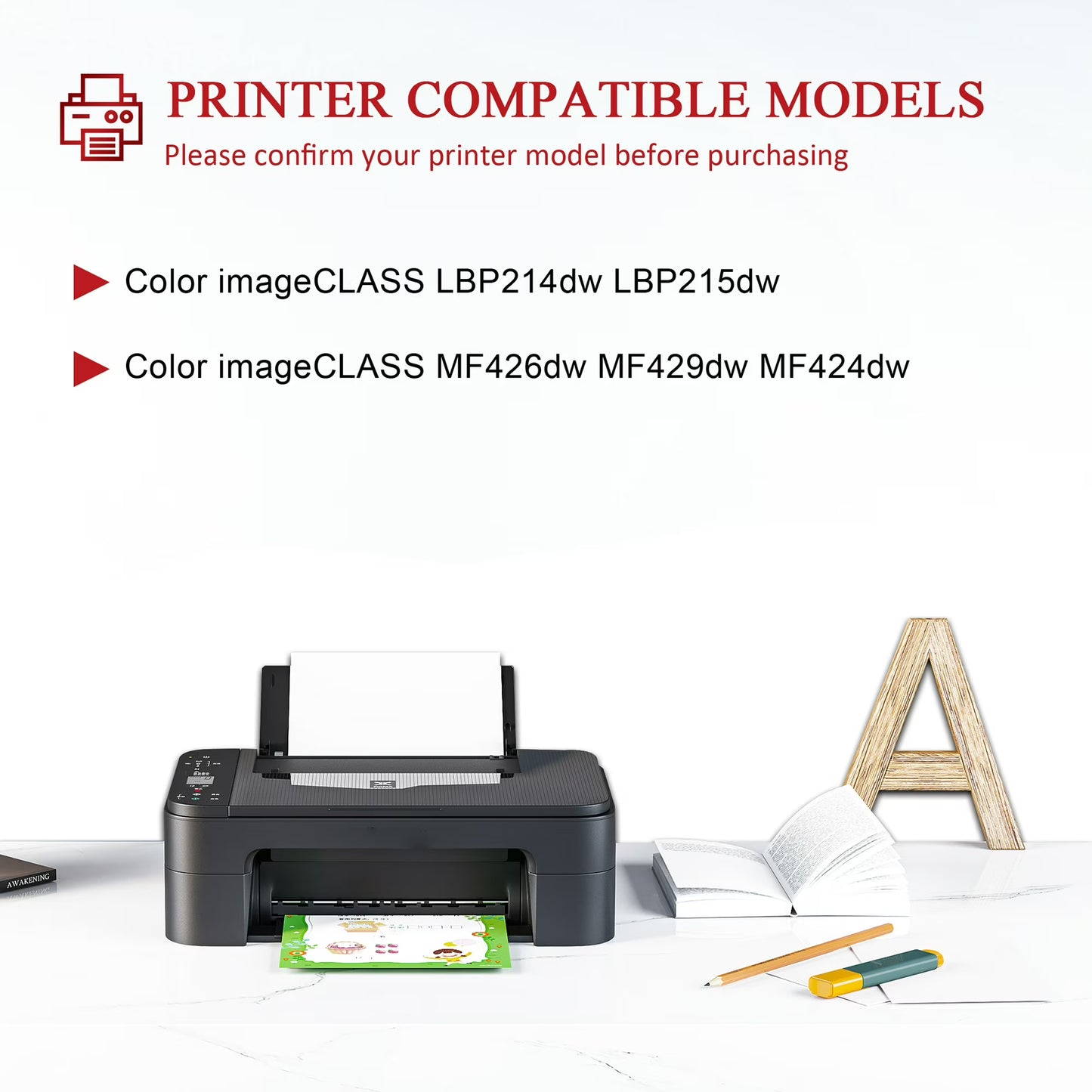 052 Toner Cartridge Compatible for Canon 052 CRG 052 Toner Cartridge ink for Color imageCLASS MF631Cn MF632Cdw Printer