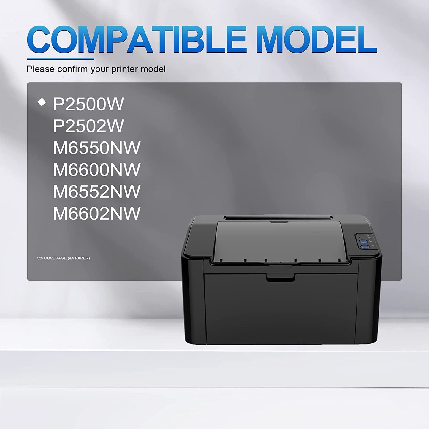 PB-211 Toner Cartridge: High Yield 1 Pack Black Compatible for Pantum Replacement for P2500W P2502W M6550NW Printers