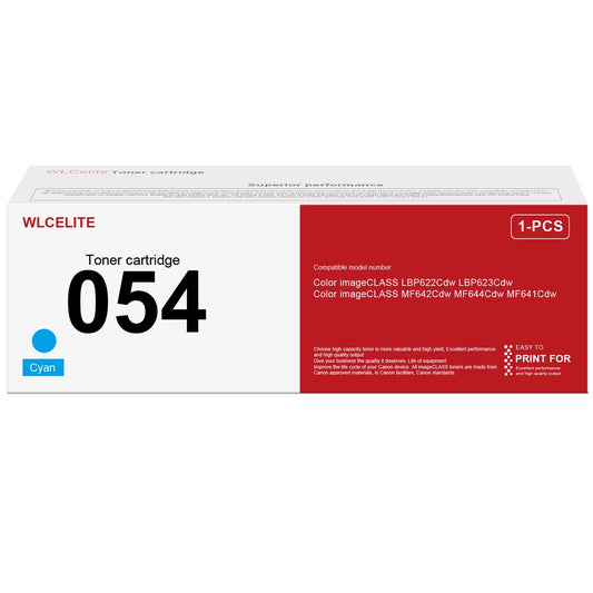 Cyan 054 Toner Cartridge Replacement for Canon 054 Toner Cartridges for LBP622Cdw LBP623Cdw Printer