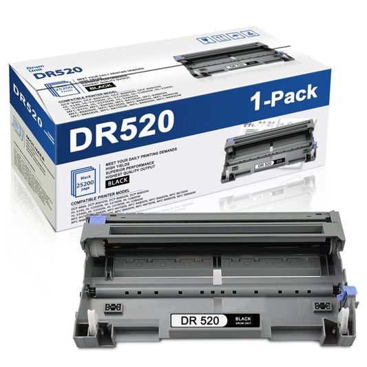 DR 520 Drum Unit Compatible with Brother DR520 DR-520 for HL-5280DW HL-5340D HL-5350DN Printers (1 Pack Black Drum Unit)
