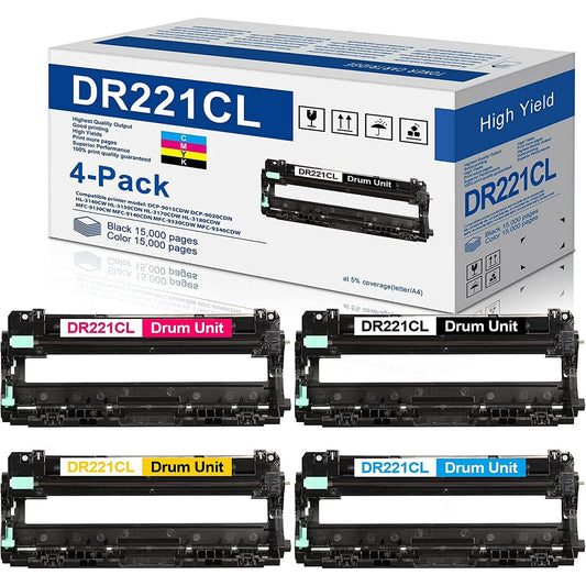 DR221CL Drum Unit Replacement for Brother DR-221 Drum for HL-3140CW HL-3170CDW Printer (Not Toner)