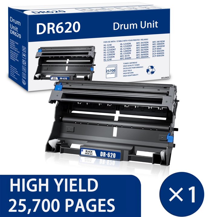 DR620 Black Drum Unit Compatible for Brother DR 620 (1 Pack ) for DCP-8080DN DCP-8085DN Printers