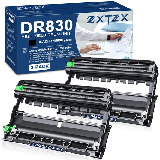 DR830 Drum Unit Replacement for Brother DR-830 TN830 for HL-L2405W HL-L2400D HL-L2460DW HL-L2465DW HL-L2480DW DCP-L2640DW MFC-L2820DWXL Printer