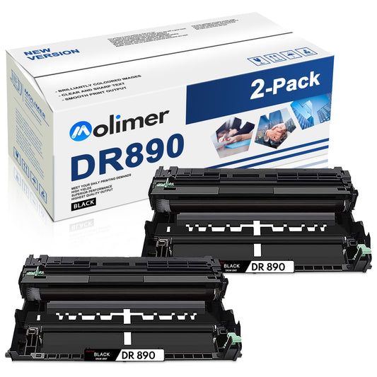 DR890 Drum Unit Compatible with Brother DR 890 for DCP-L5500DN DCP-L5600DN Printers (2-Pack Black Drum Unit)