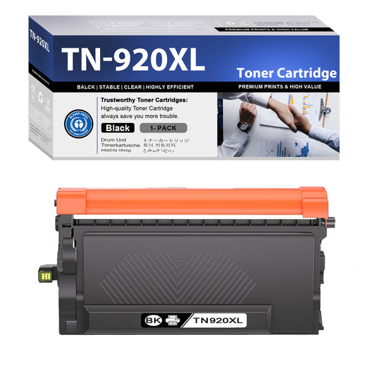 TN920XL Toner Cartridge ZXTZX Compatibles for Brother TN920 TN-920XL Compatibles for HL-L6210DW MFC-L6815DW Series Printers 1 Pack Black