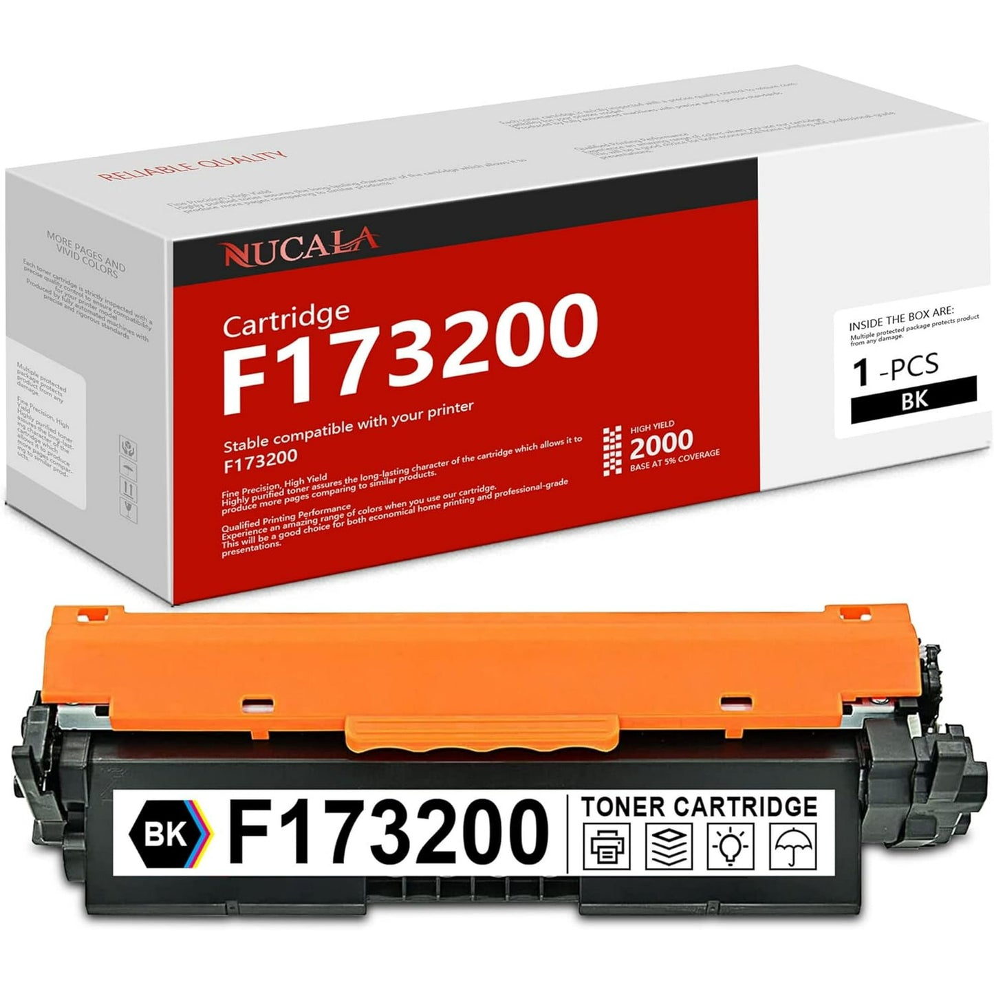 F173200 Black Toner Cartridge (1-Pack) .F173200 Toner Cartridge Replacement for Canon F173200 Printer
