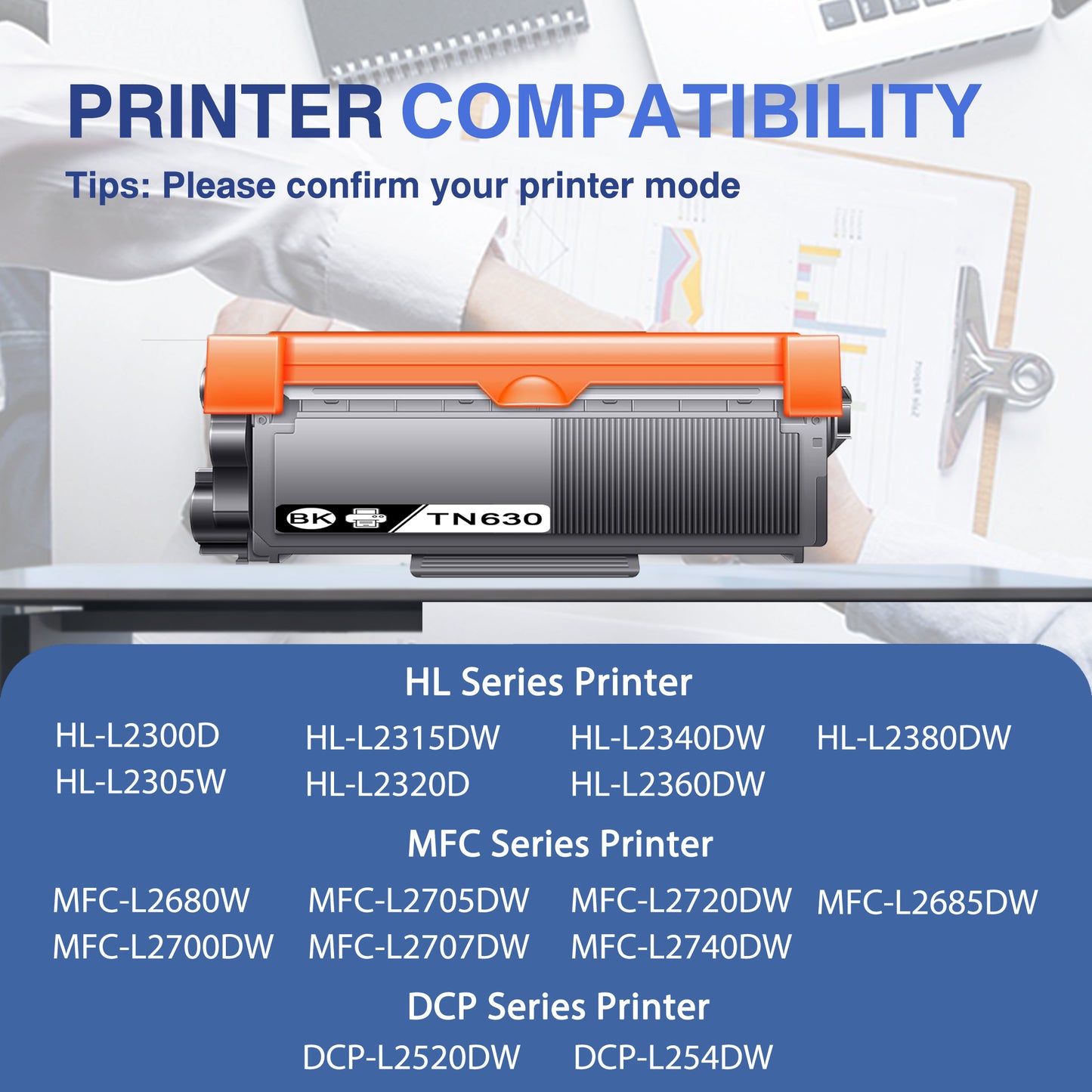 TN630 Toner Cartridge ZXTZX Compatibles for Brother TN-630 Compatibles for HL-L2360DW MFC-L2685DW Series Printers 3 Pack Black