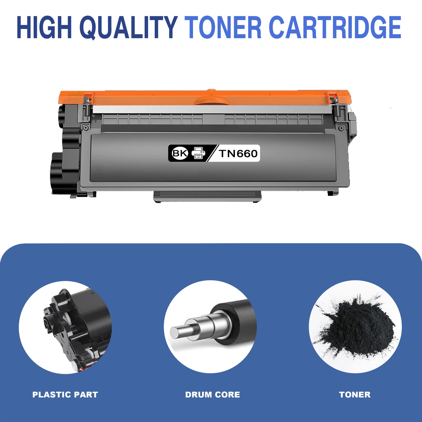 TN660 Toner Cartridge ZXTZX Compatibles for Brother TN-660 Compatibles for HL-L2315DW MFC-L2720DW Series Printers 3 Pack Black