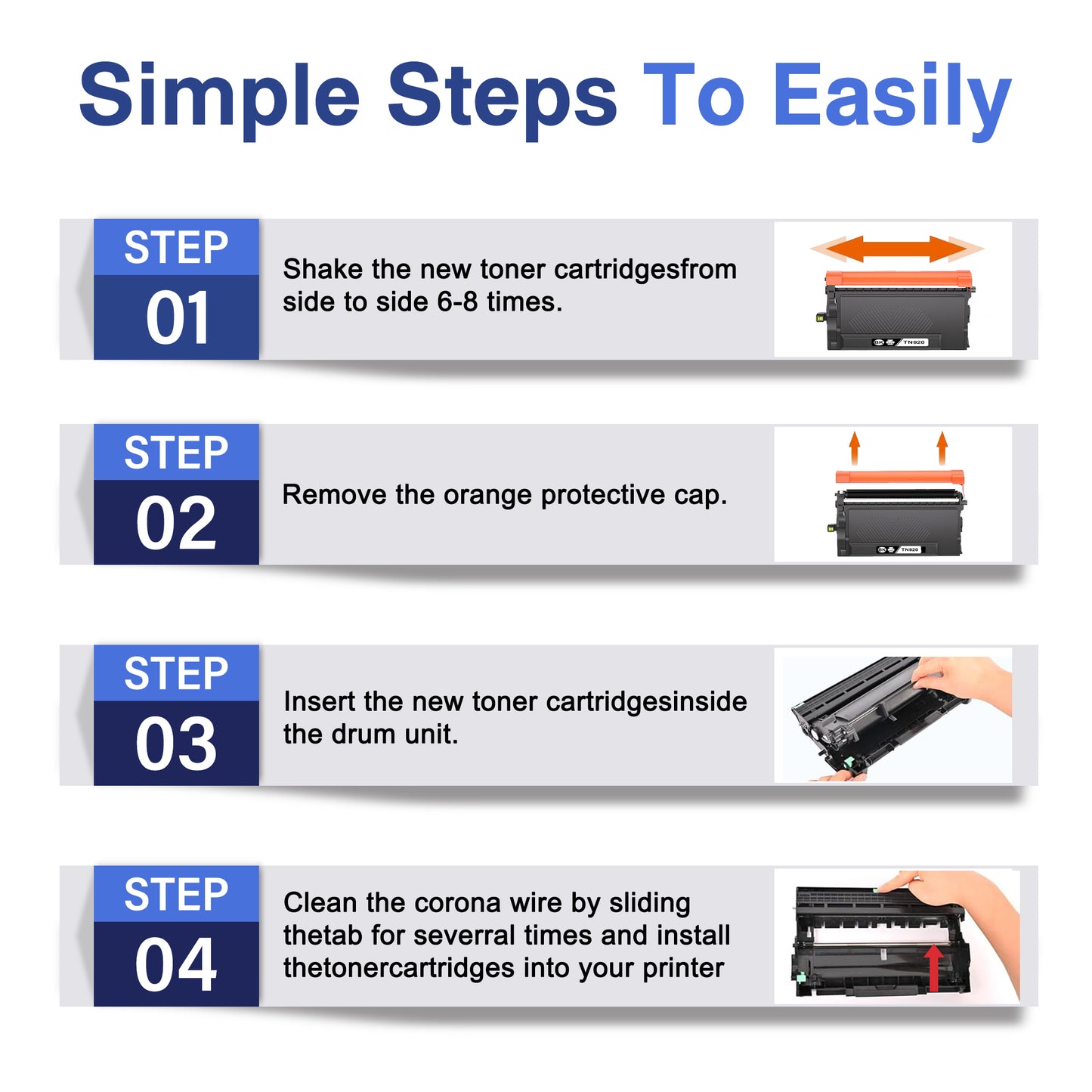 TN920 Toner Cartridge ZXTZX Compatibles for Brother TN-920 Compatibles for HL-L6415DW MFC-L6810DW Series Printers 1 Pack Black