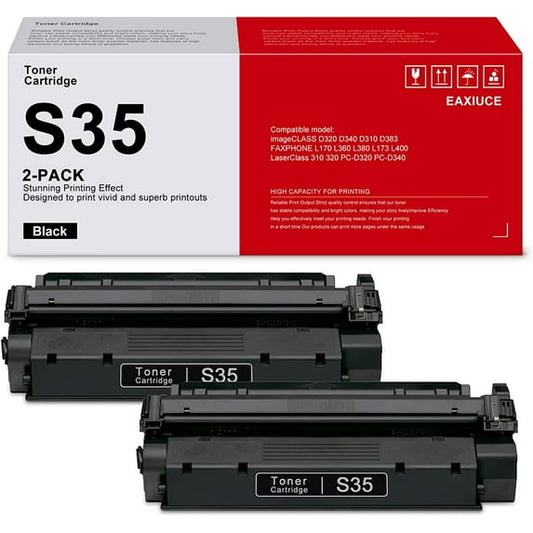 S35 3800 Page-Yield, Black Toner Cartridge 2-Pack Replacement for Canon ImageCLASS D320 D340 Printer (CNM7833A001)