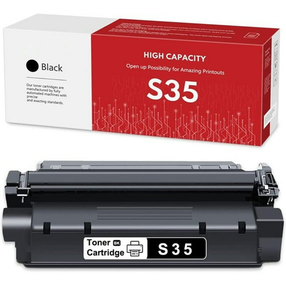 S35 Toner Cartridge (1Pack ,Black) Replacement for Canon S35 Black Toner Cartridge imageClass D320 D340 D300 Faxphone L170 L173 L360 Class 310 320 Class PC-D320 PC-D340