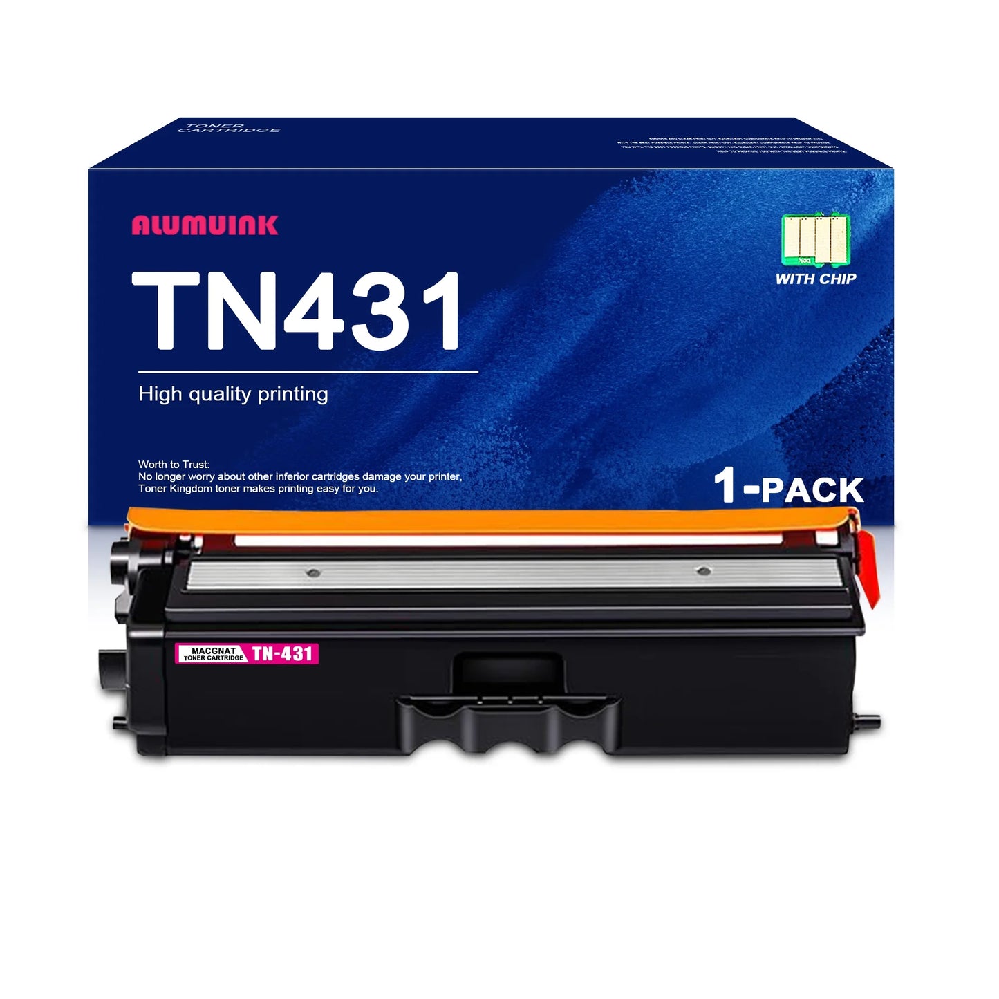 TN 431M Toner Cartridge Compatible with Brother TN-431 Magenta for HL-L8260CDW HL-L8360CDW HL-L8360CDWT MFC-L8610CDW MFC-L8900CDW Printer