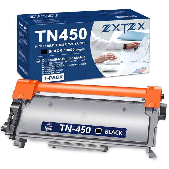 TN450 Toner for Brother TN450 Black Toner Cartridges for MFC-7860DW HL-2240 Printer
