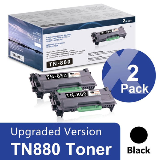 TN-880 Black Toner Cartridge Replacement for Brother TN880 Toner Cartridge for HL-L6200DW Printer.