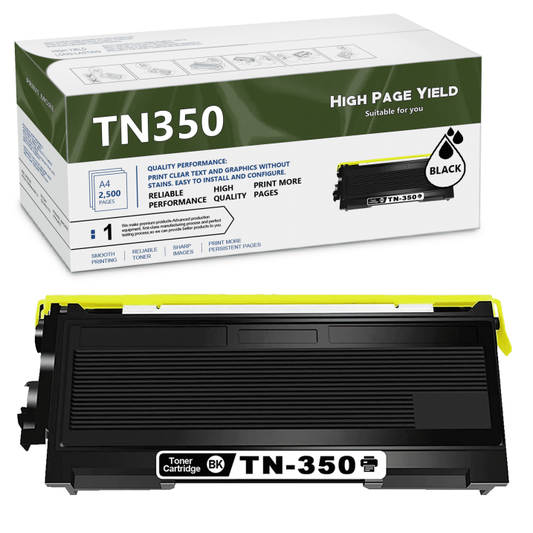 TN350 Toner Cartridge Black Replacement for Brother DCP-7010 Printer