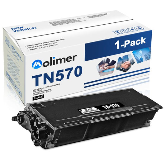 TN570 Black Toner Cartridge Compatible with Brother TN570 for DCP-8040 Printer