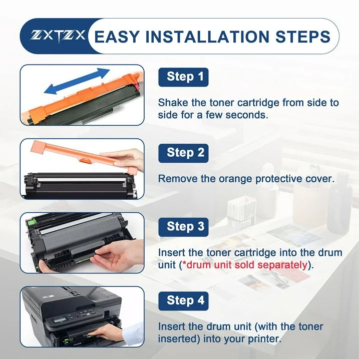 TN760 Toner TN730/760 Toner Cartridge Compatible for Brother TN760 TN730 Toner MFC-L2710DW L2750DW Printer TN760/730 (1-Pack)