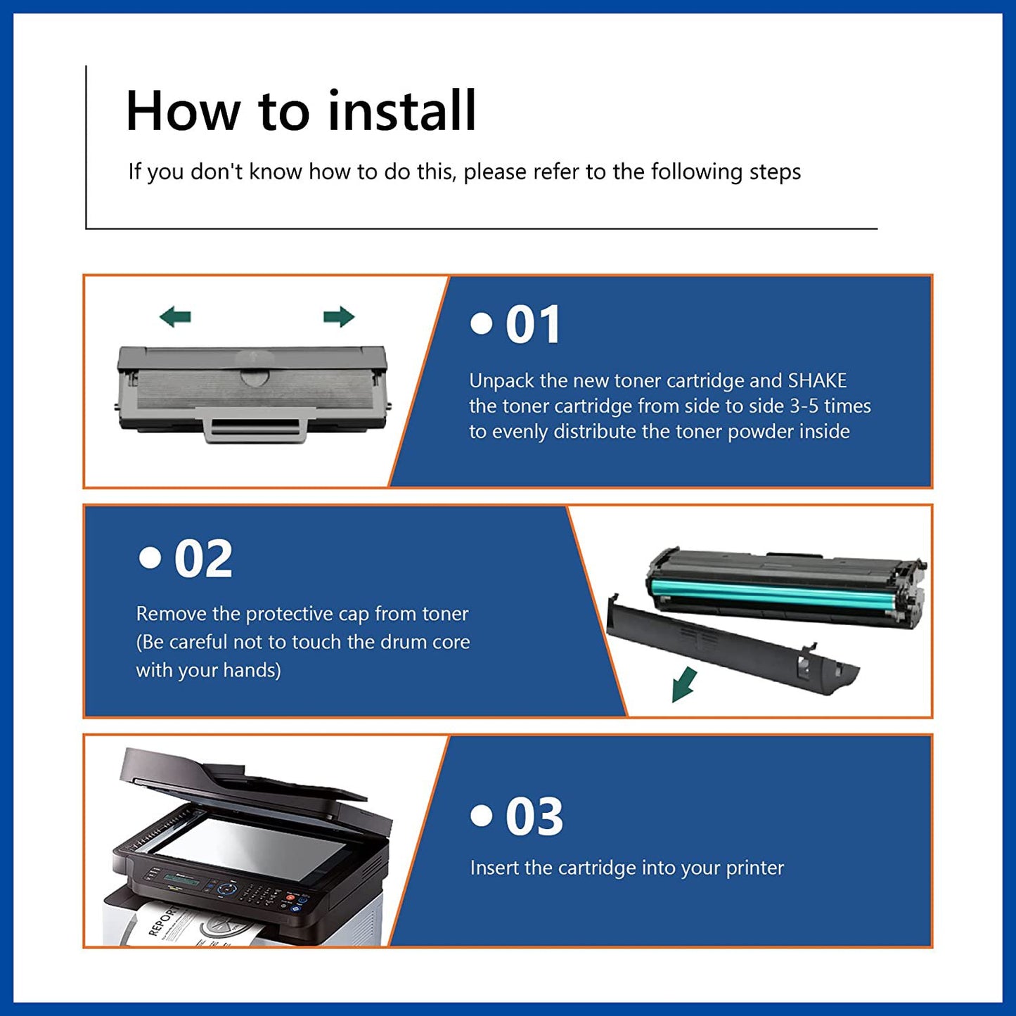 TN-330 Black Toner Cartridge Compatible for Brother TN330 Toner Cartridge for MFC-7840W 7440 Printer